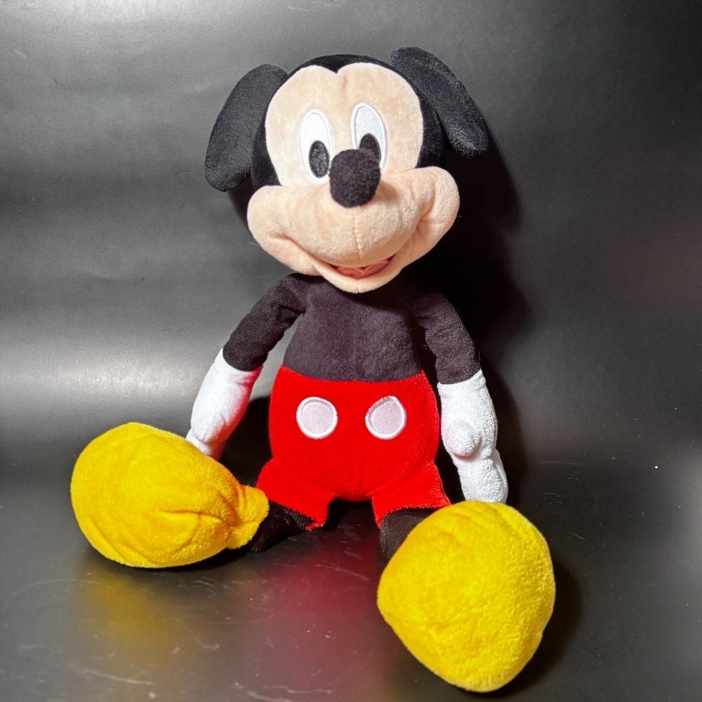 Walt Disney’s Mickey Mouse Plush 16” when standing. Yellow black white red - Picture 6 of 6